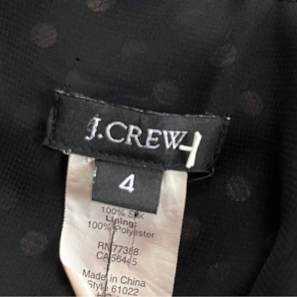 J. Crew Blouson Silk dress in polka dot Size 4 - Picture 8 of 11
